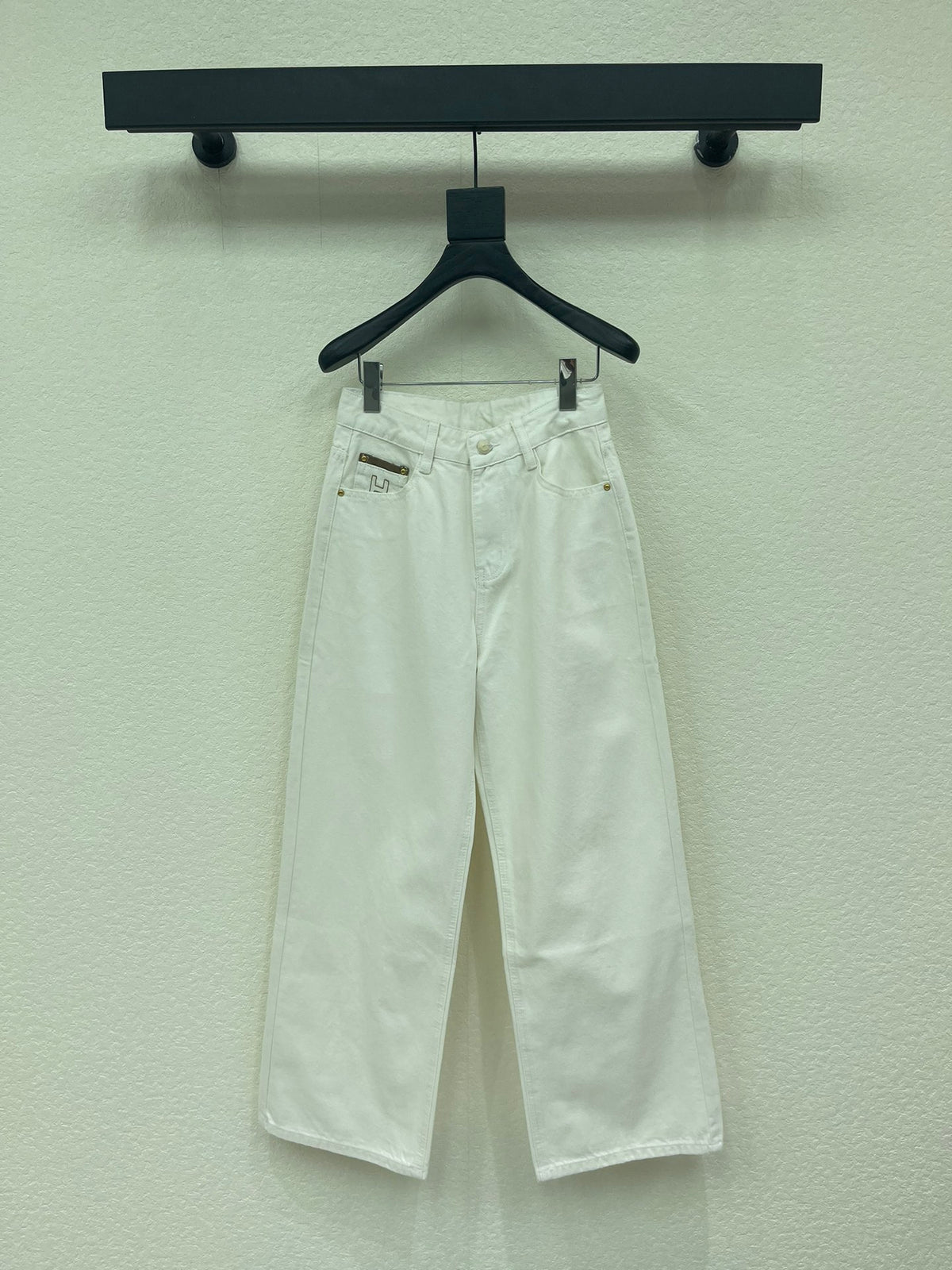 White Jeans with Lettering