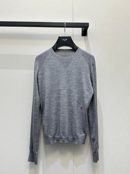 Color-blocked Embroidered Logo Sweater