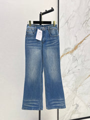 Distressed Washed Denim Set