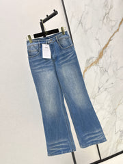 Distressed Washed Denim Set