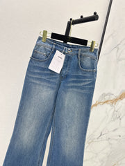 Distressed Washed Denim Set