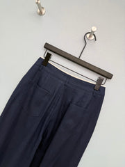 Linen Wide-Leg Casual Pants