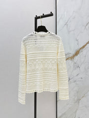 Heavy-duty crochet cardigan