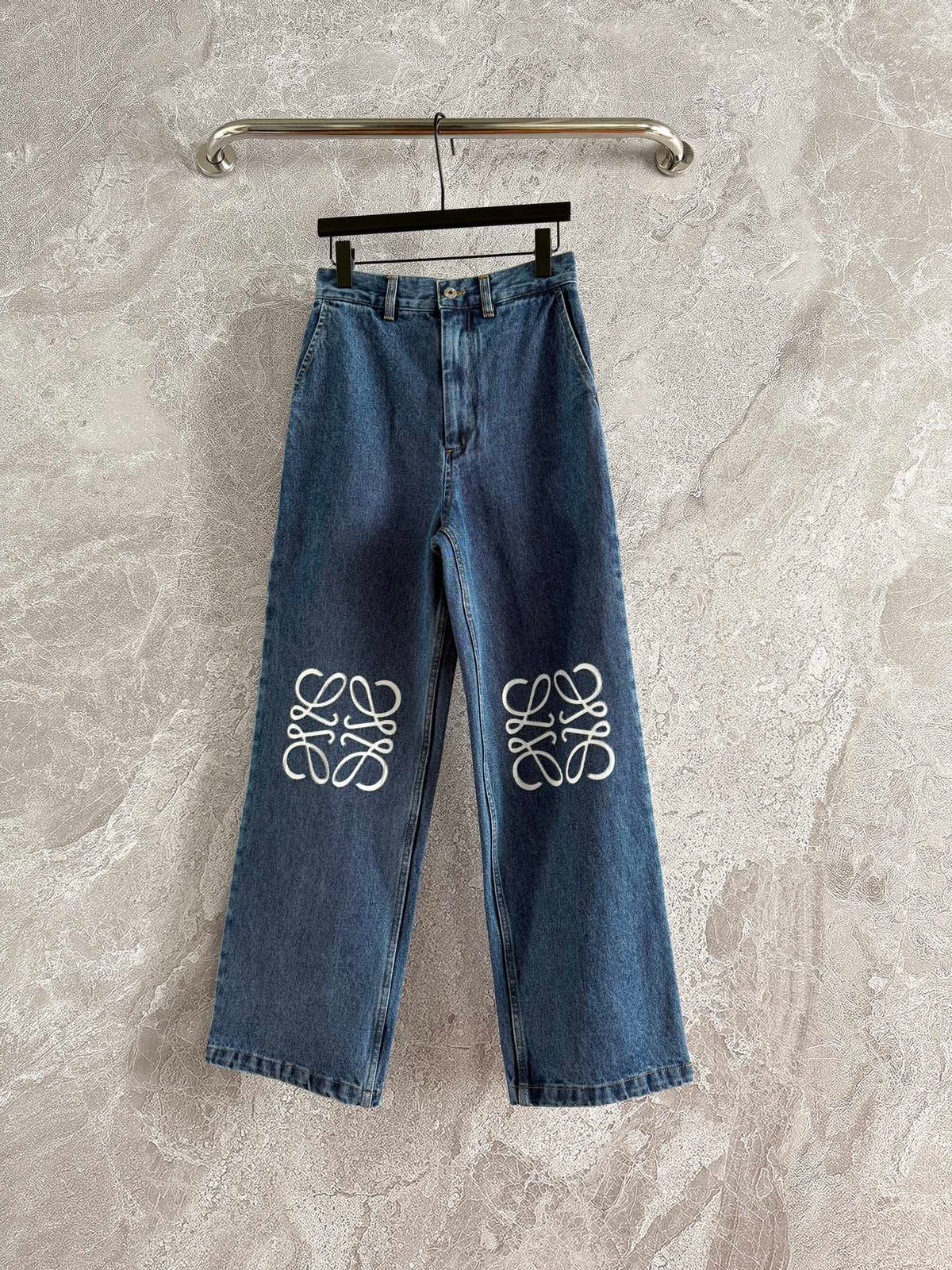 Burnished Straight-Leg Jeans