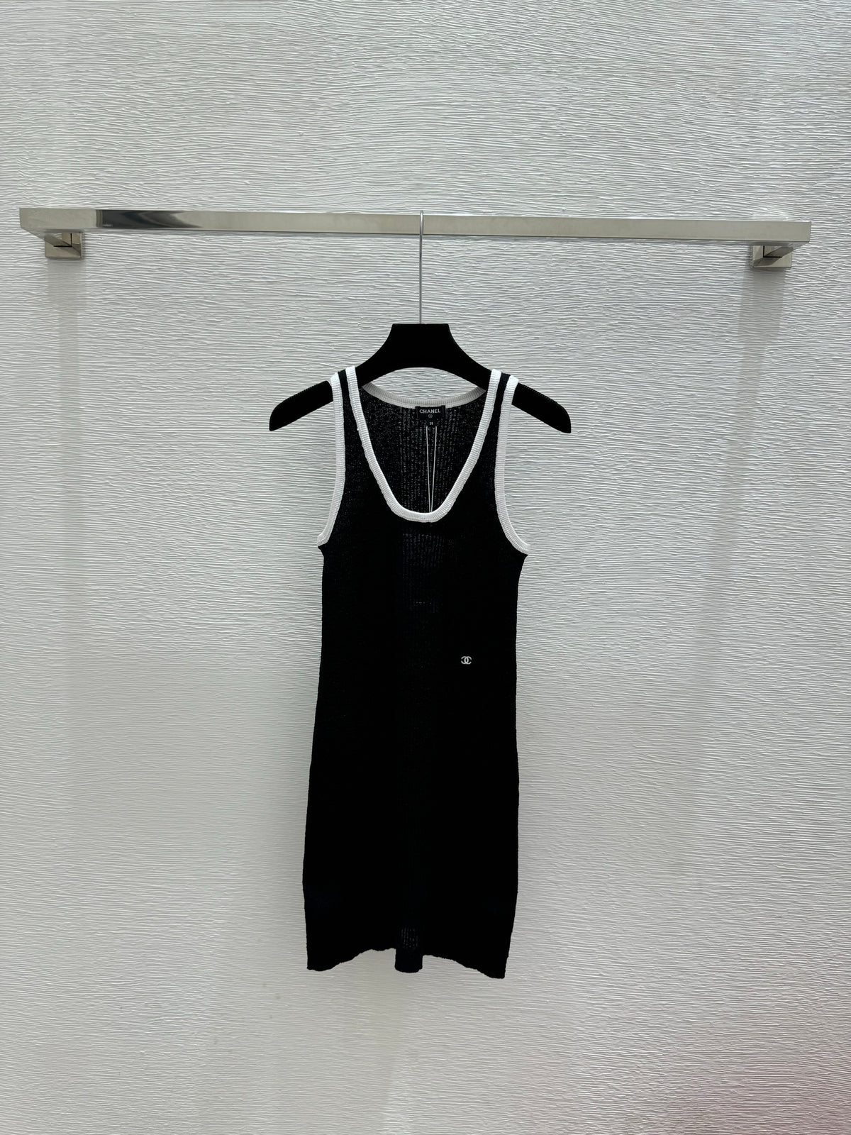 Black Knit Vest Dress