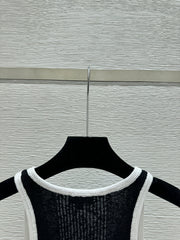 Black Knit Vest Dress