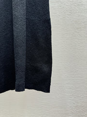 Black Knit Vest Dress