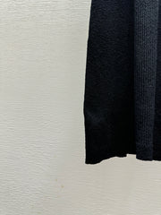 Black Knit Vest Dress