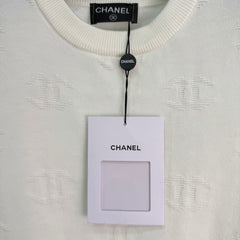 Jacquard Knit Short-Sleeve T-Shirt