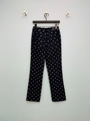 Printed Straight-Leg Casual Pants