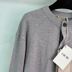 Grey Knit Cardigan