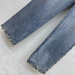 Patchwork Denim Pants