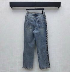 Patchwork Denim Pants