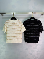 Knitted Short-Sleeve T-Shirt