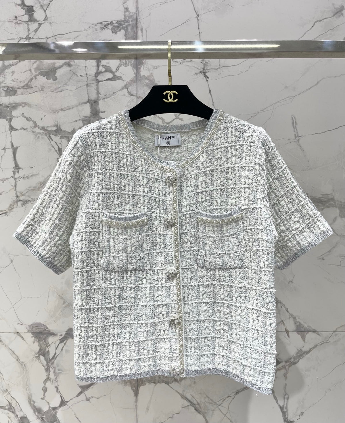 Heavily Beaded Tweed Jacket