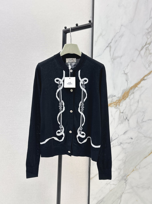 Embroidered Knit Cardigan