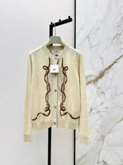 Embroidered Knit Cardigan