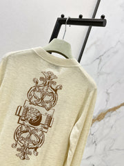Embroidered Knit Cardigan