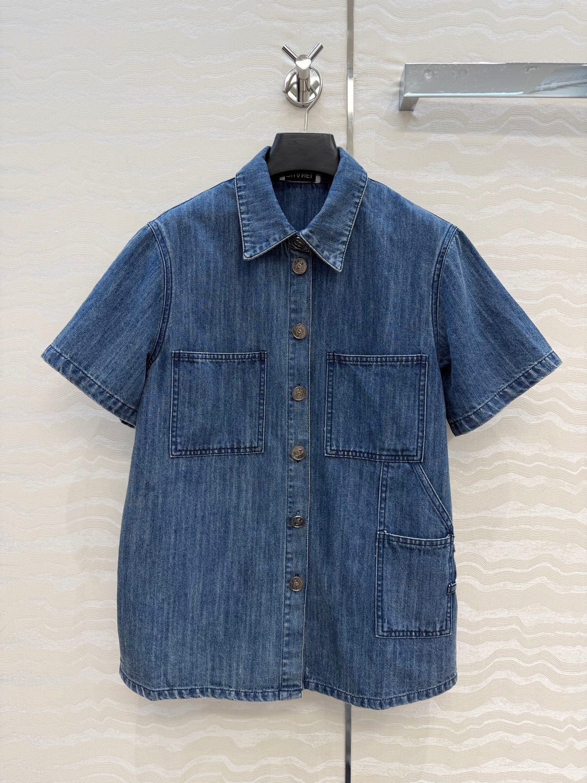Danny Short-Sleeve Denim Shirt