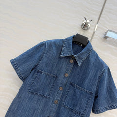 Danny Short-Sleeve Denim Shirt