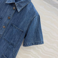 Danny Short-Sleeve Denim Shirt