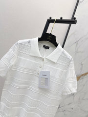 Knitted Short-Sleeve Top