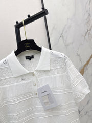 Knitted Short-Sleeve Top