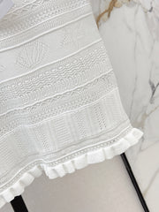 Knitted Short-Sleeve Top