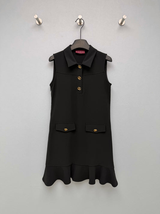 Black Sleeveless Fishtail Dress