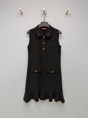 Black Sleeveless Fishtail Dress