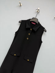 Black Sleeveless Fishtail Dress