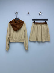 Lightweight Windbreaker Jacket &amp; Skirt Set