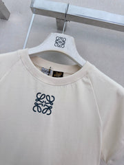 26 New Style Embroidered Crew-Neck Short-Sleeve Top