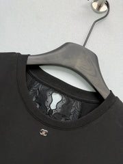 26 New Style: Short-Sleeve T-Shirt with Lace Cutout Back