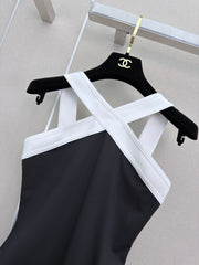 Cross-body swimsuit