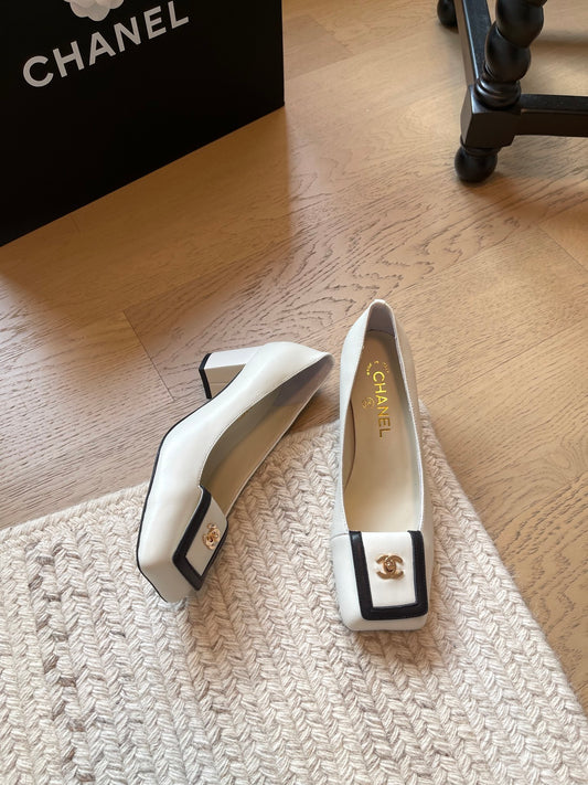 Chunky Heel Mary Janes with Backpack Buckle