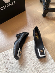 Chunky Heel Mary Janes with Backpack Buckle