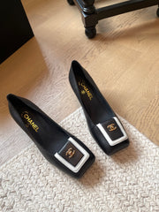 Chunky Heel Mary Janes with Backpack Buckle