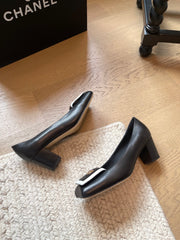 Chunky Heel Mary Janes with Backpack Buckle