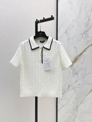 Youthful Collared Knit Sweater
