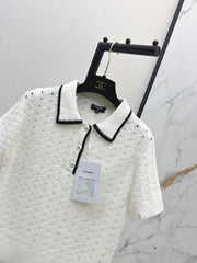 Youthful Collared Knit Sweater