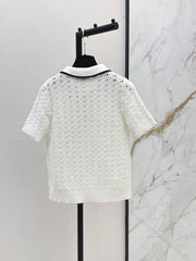 Youthful Collared Knit Sweater