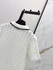 Youthful Collared Knit Sweater