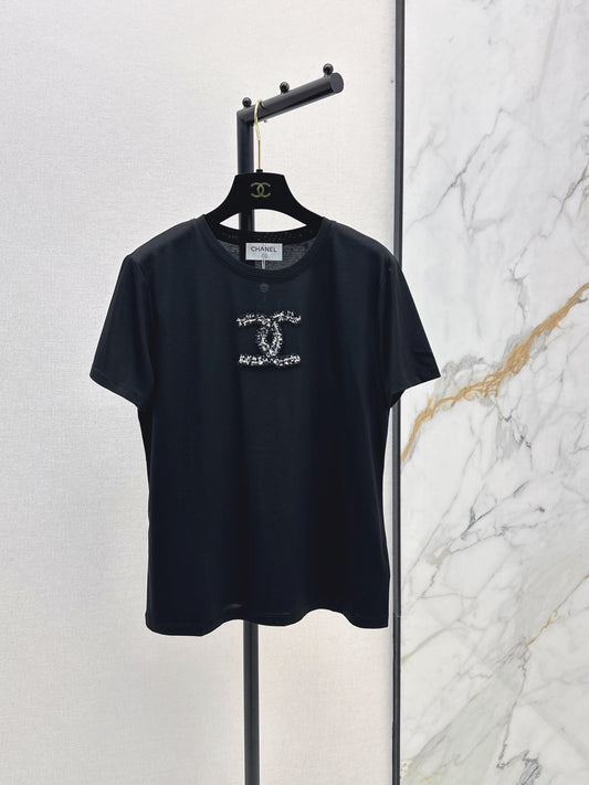 Collared Knit Short-Sleeve Cardigan