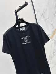 Collared Knit Short-Sleeve Cardigan