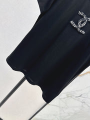 Collared Knit Short-Sleeve Cardigan