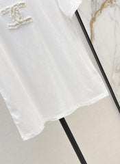 Collared Knit Short-Sleeve Cardigan