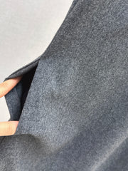 High-end gray patchwork lace slip dress