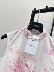 Floral print sleeveless dress