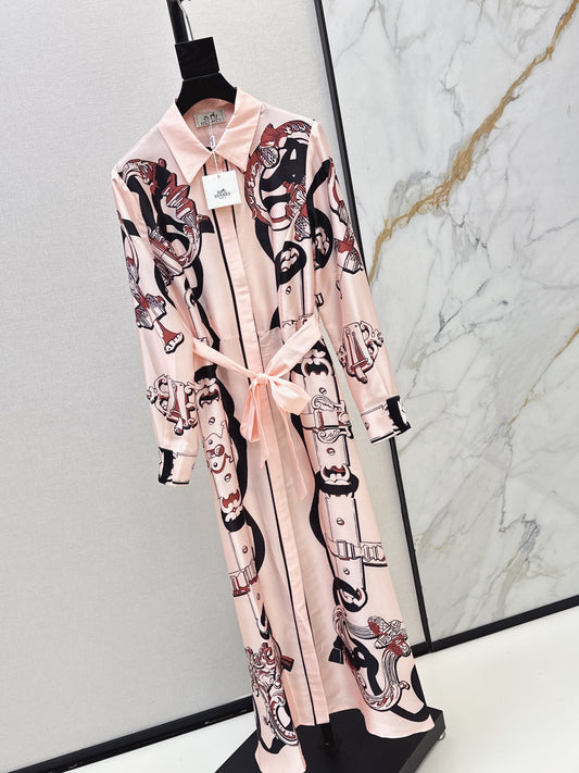 Printed Silk Dress